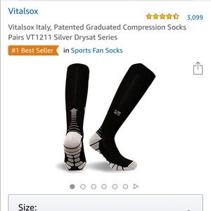 Vitalsox compression socks 2 pairs